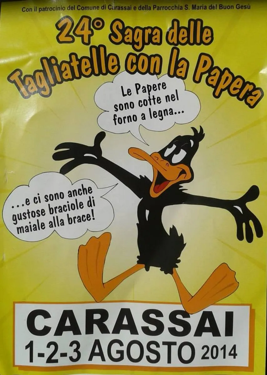 Papera Caprile Sagra delle Tagliatelle con la Papera a Carassai | Habitual Tourist